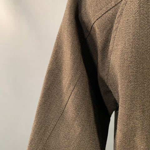 VISVIM Size M Peyton Swing Brown Wool Linen Zip Up Jacket