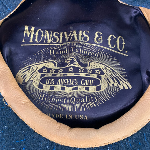 MONSIVAIS & CO. Size One Size Black Blue Canvas wool Hats