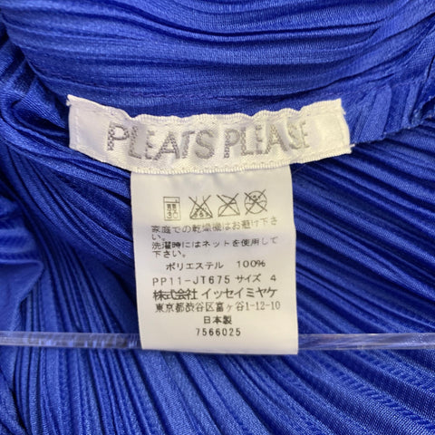 PLEATS PLEASE by ISSEY MIYAKE Size M Navy Pleated Dress