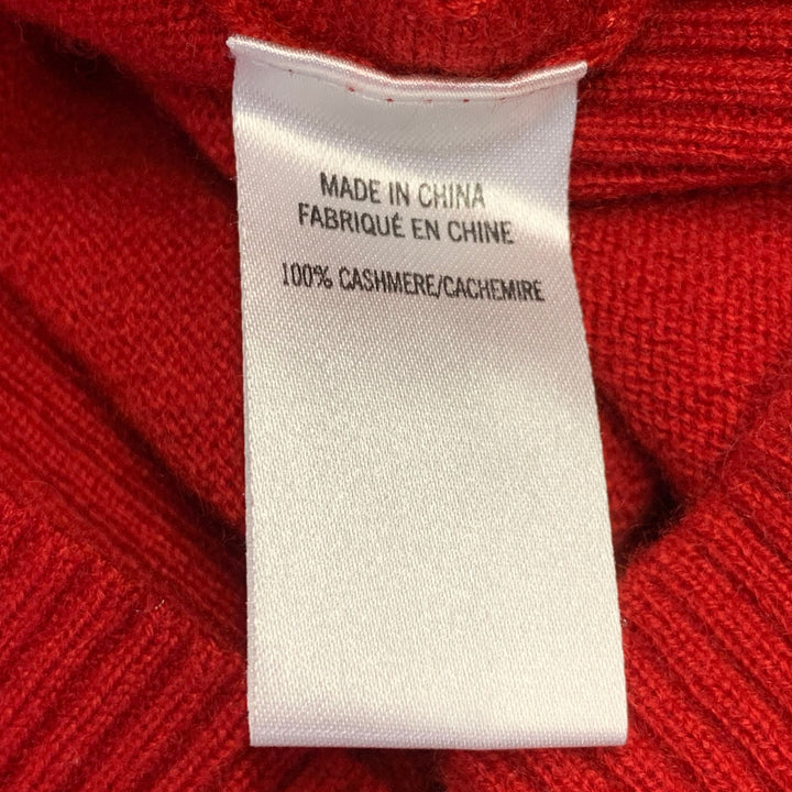 THEORY Size XS Red Cashmere Crew Neck Sweater