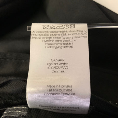 TIGER Size 32 Black Wool Blend Dress Pants