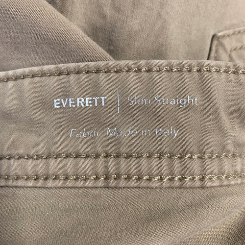 ADRIANO GOLDSCHMIED Taille 36 Everett Khaki Coton Mélangé Jean Coupe Pantalon Décontracté