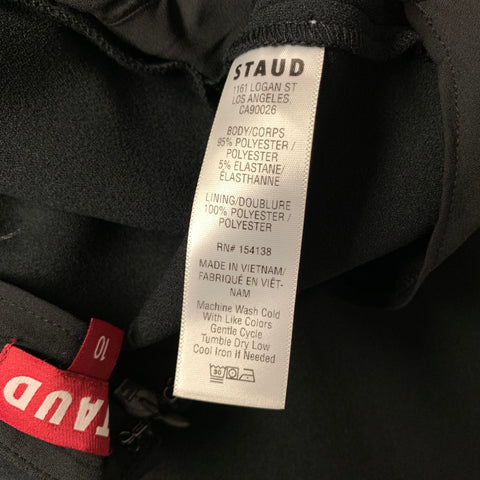 STAUD Size 10 Black Polyester Overalls & Jumpsuits