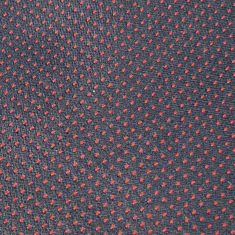 GUCCI Navy Red Dots Silk Skinny Tie