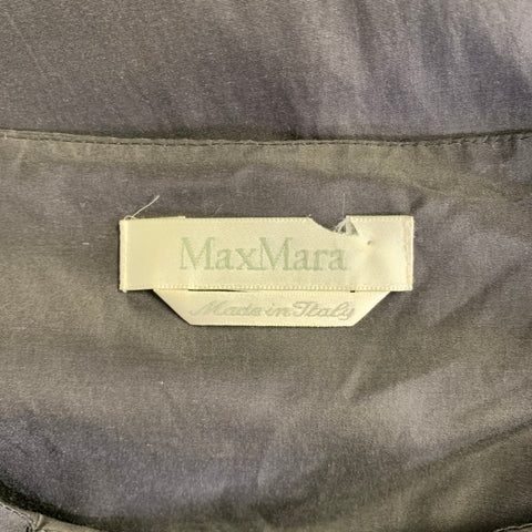 MAX MARA Robe de Cocktail Sans Manches Longueur Genou Noire avec Nœud, Taille 2