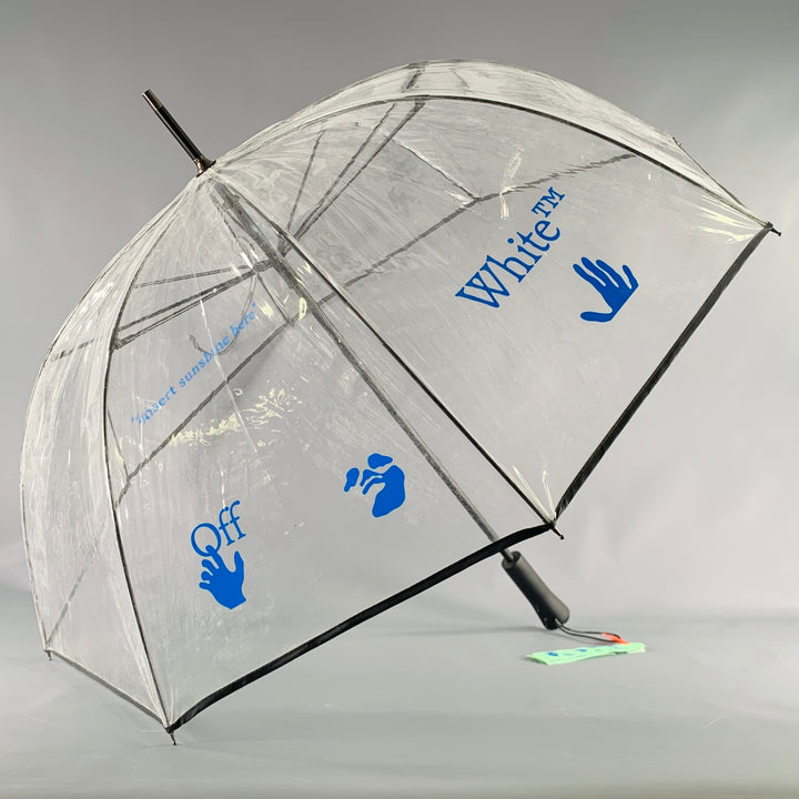 OFF-WHITE Blue Clear -Swimming Man- Transparent Plastic Umbrella