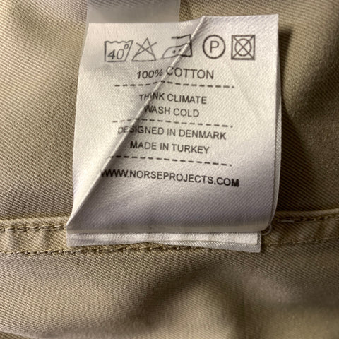 NORSE PROJECTS Size XL Beige Cotton Button Up Long Sleeve Shirt