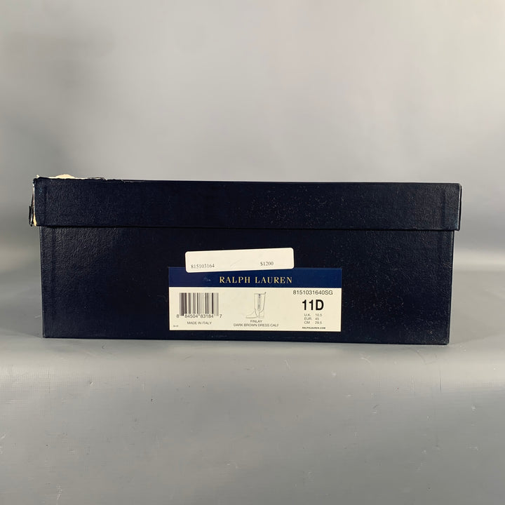 RALPH LAUREN Size 11 Brown Leather Pull On Boots