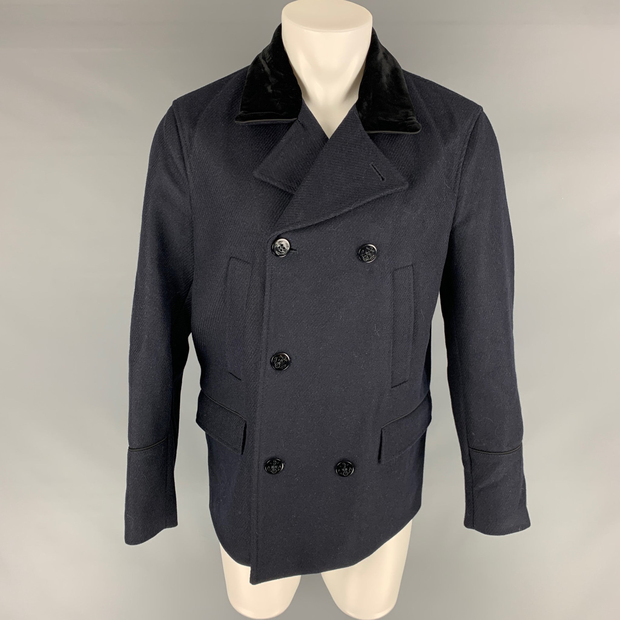 ジャケット・アウター CAROL SHOPPE GRANPA WOOL COAT NAVY Buy Navy Blue Signature 100% Wool Pea Coat from Next USA