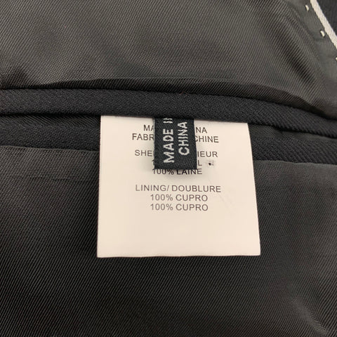 THEORY Size 38 Short Black Wool Notch Lapel Sport Coat