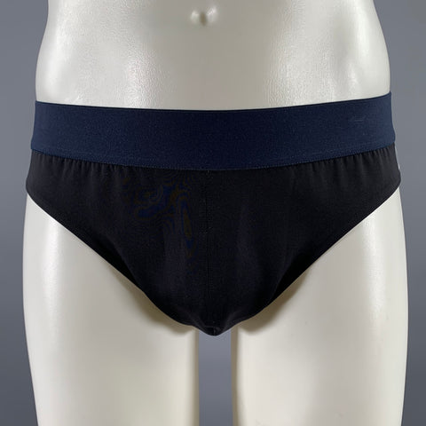 VILEBREQUIN Size L Black Navy Polyamide Elastane Swim Brief