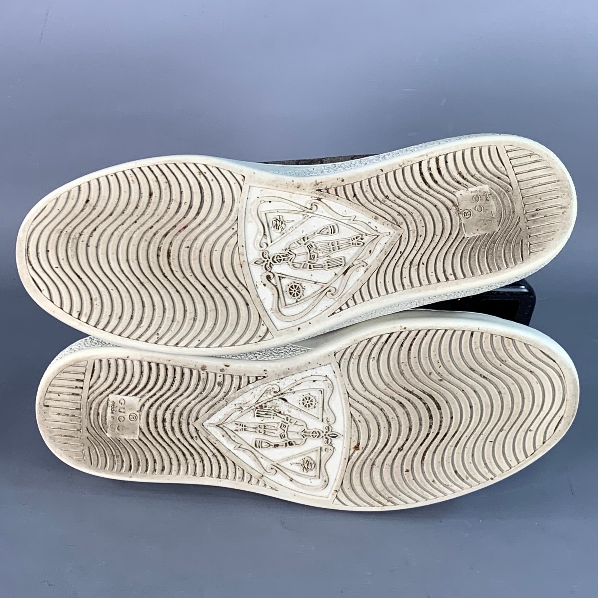 GUCCI Size 8 Fake/Not Brown Multi Color Monogram Canvas Low Top