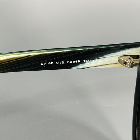 BALENCIAGA Black Yellow Acetate Cat Eye Sunglasses