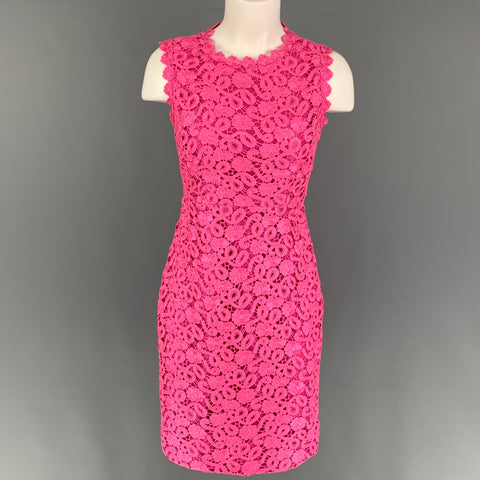 KATE SPADE Size XS Pink Polyester Lace Shift Dress