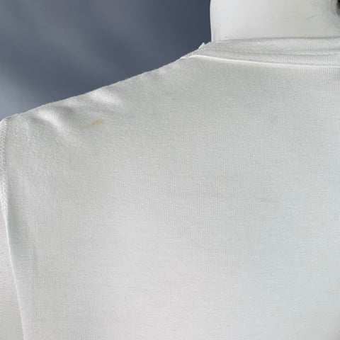 COMME des GARCONS HOMME PLUS 2019 Size M Beige White Crochet Cotton Tank Top
