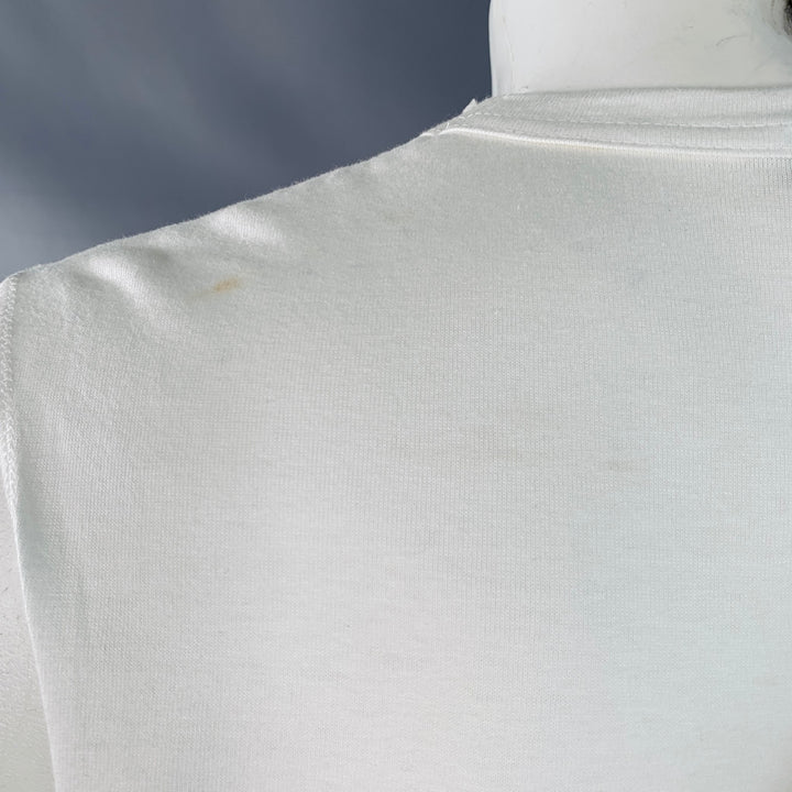 COMME des GARCONS HOMME PLUS 2019 Size M Beige White Crochet Cotton Tank Top