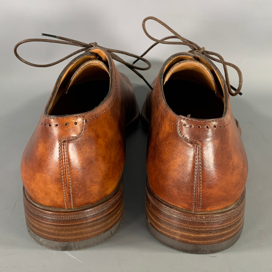 BARRETT Size 9.5 Brown 521062 Leather Brogue Loafers
