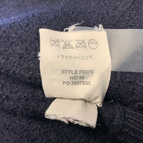 WALLACE & BARNES Size S Navy Merino Wool Bomber Jacket