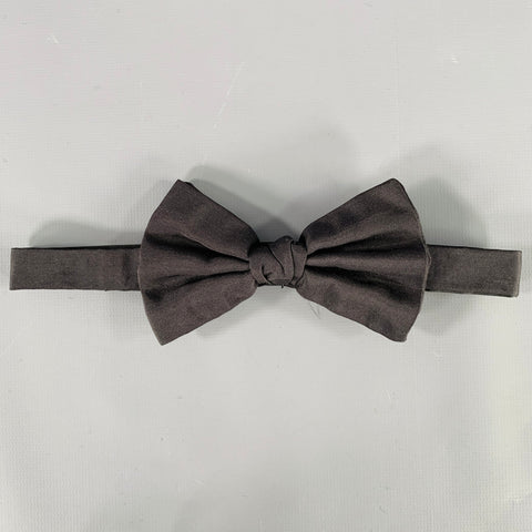 PRADA Black Satin Pre-Tied Bow Tie
