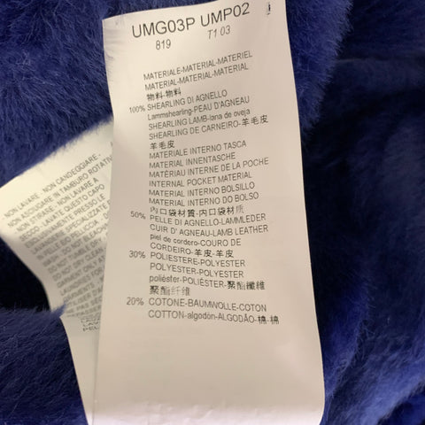 ARMANI COLLEZIONI Size 6 Purple Lavender Shearling UMGO3P UMPO2 Sheepskin Coat