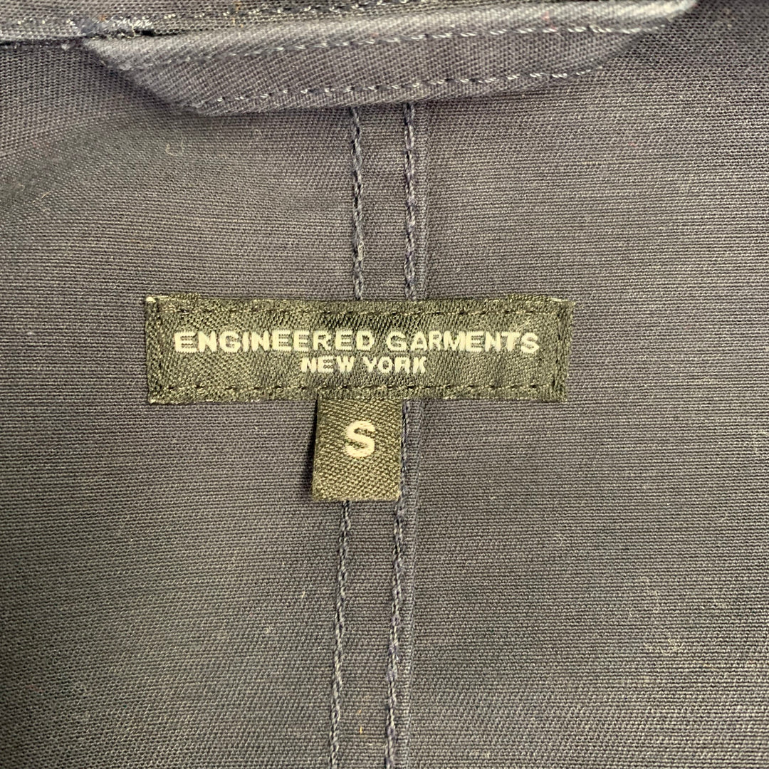 ENGINEERED GARMENTS Size S Navy Cotton Peak Lapel Jacket