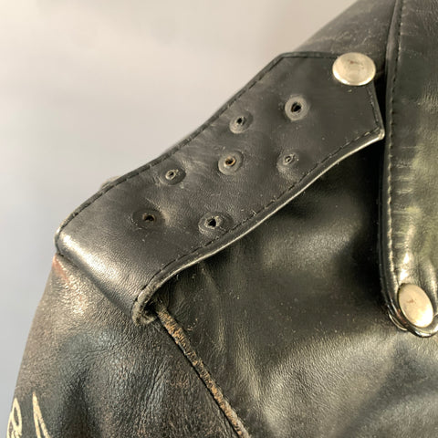 ENFANTS RICHES DEPRIMES ERD Size M Black Studded Leather Punk Biker Jacket
