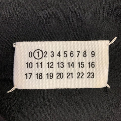 MARTIN MARGIELA Size 4 Black Wool V-Neck Dress