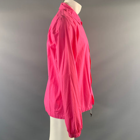 FUMITO GANRYU Size M Pink Cotton Silk Button Up Long Sleeve Shirt