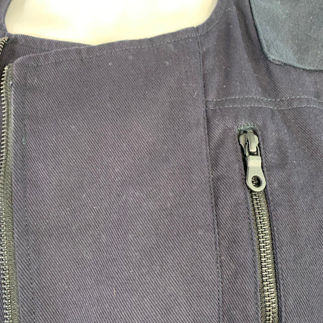 PALLET LIFE STORY Size L Navy Twill Cotton Utility Vest