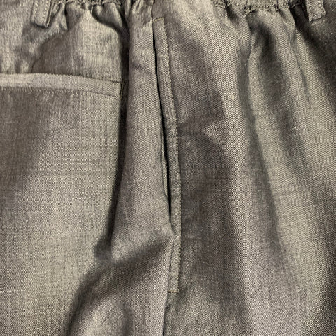 COMME des GARCONS HOMME DEUX Size M Grey Charcoal Mohair Wool Casual Pants