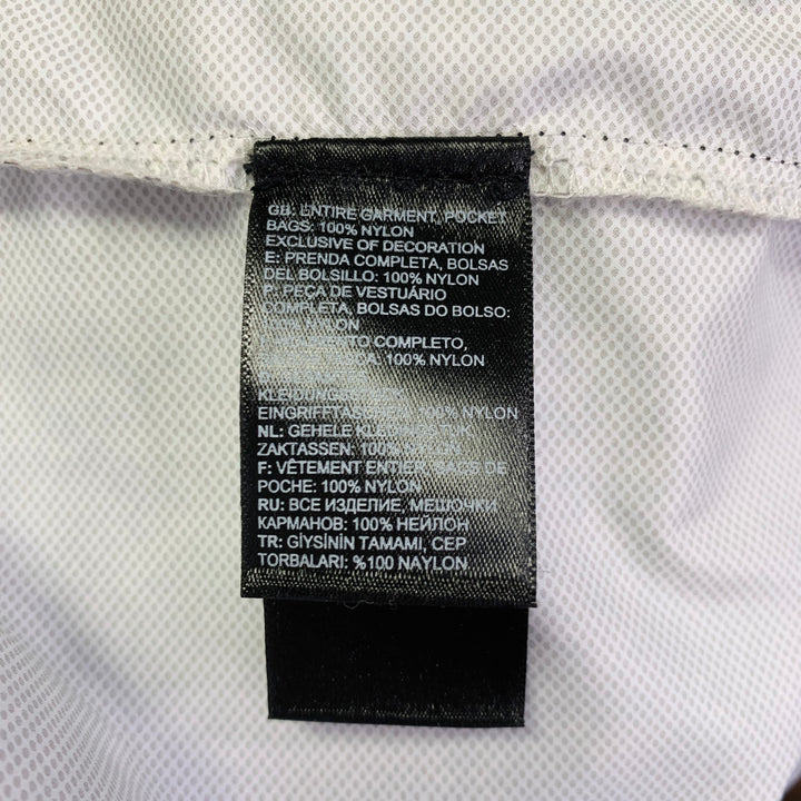 SUPREME x THE NORTH FACE Size M Grey Black White Snake Print Nylon Shirt Jacket