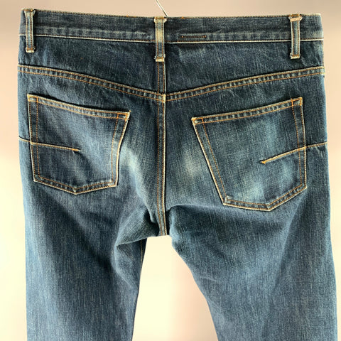 DIOR Size 29 Blue Medium Wash Cotton Slim Jeans