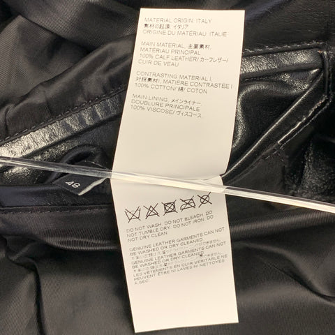 OUR LEGACY Size 38 Opening Blazer Black Calf Leather Jacket
