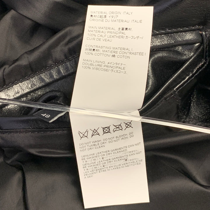 OUR LEGACY Size 38 Opening Blazer Black Calf Leather Jacket