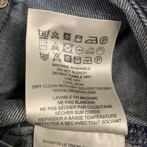 BURBERRY BRIT Size 30 -Steadman-  Navy Cotton Straight Jeans