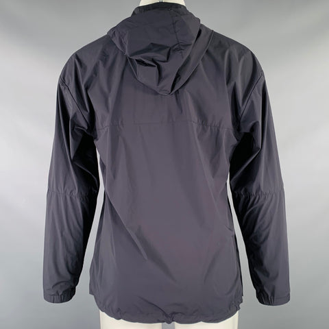 THEORY Size S Black Nylon Blend Zip Pockets Jacket