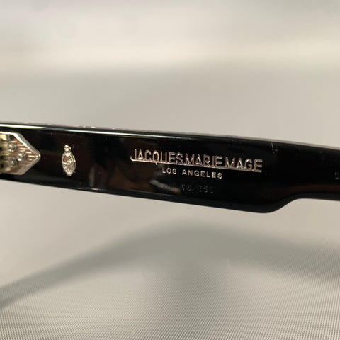 JACQUES MARIE MAGE Black Clear Acetate Glasses