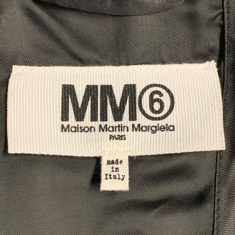 MM6 MAISON MARGIELA Size 2 Black Wool Shawl Collar Jacket Blazer