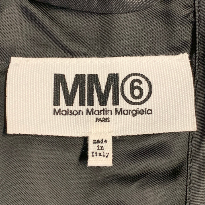 MM6 MAISON MARGIELA Size 2 Black Wool Shawl Collar Jacket Blazer