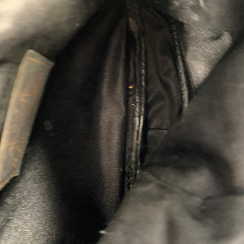Sac de voyage JOHNSON LEATHERS en cuir matelassé noir