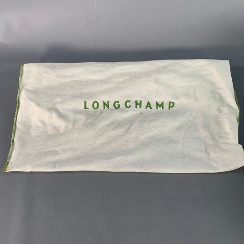 LONGCHAMP x KATE MOSS Black Silver Leather Top Handles Handbag