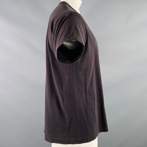 COMME des GARCONS HOMME PLUS Size L Black Jersey Crew Neck T-shirt