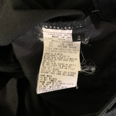 Y's by YOHJI YAMAMOTO Size 38 Black Cotton Pleated Casual Pants