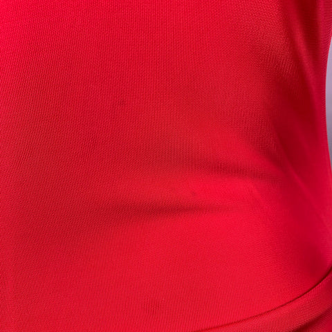 VIVIENNE WESTWOOD Robe longue froncée à manches longues en viscose rouge Taille XS
