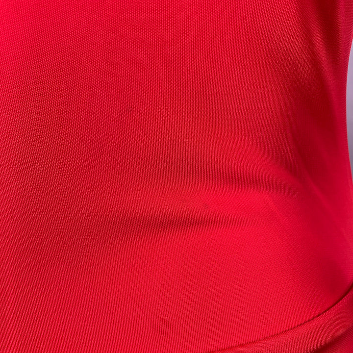 VIVIENNE WESTWOOD Size XS Red Viscose Ruched Long Sleeve Dress