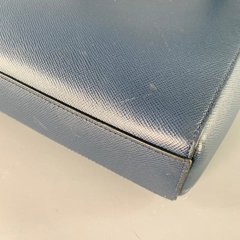 MICHAEL KORS Navy Saffiano Leather Messenger Bag