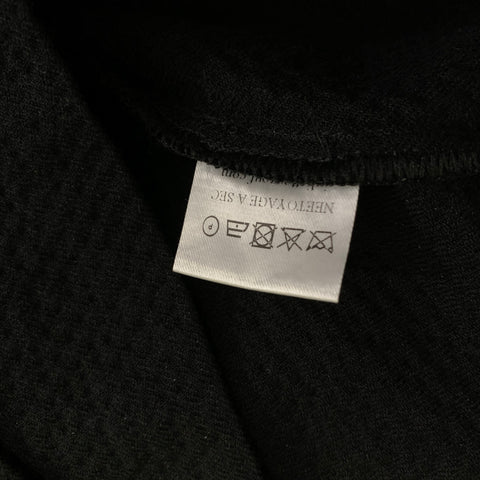 JULIETTE OZOUF Size M Black Wool Blend Textured Knee Length Dress