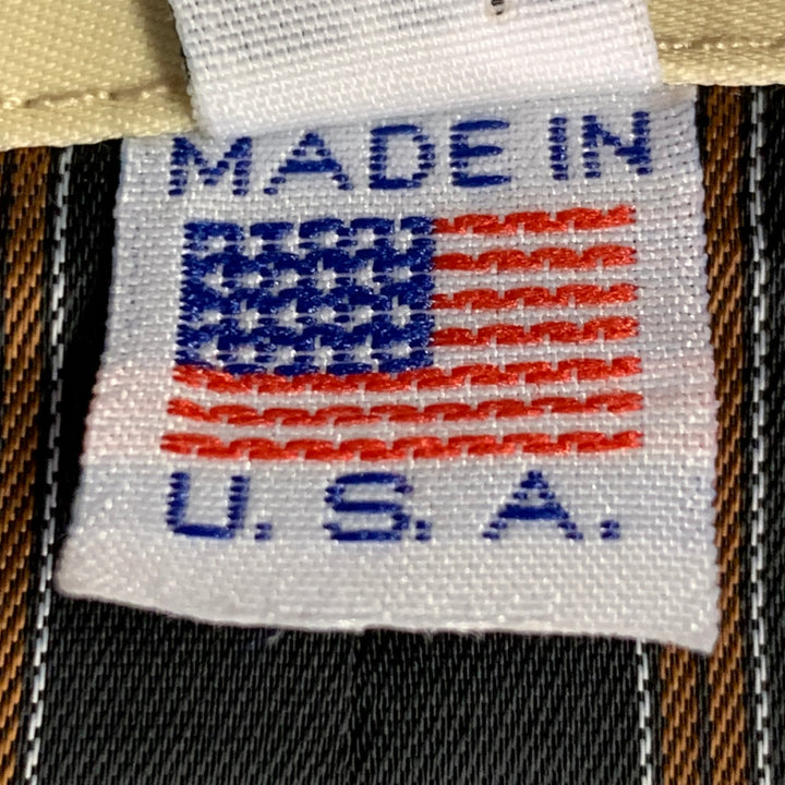 MONITALY Size XXL Grey Black Stripe Virgin Wool Notch Lapel Vest