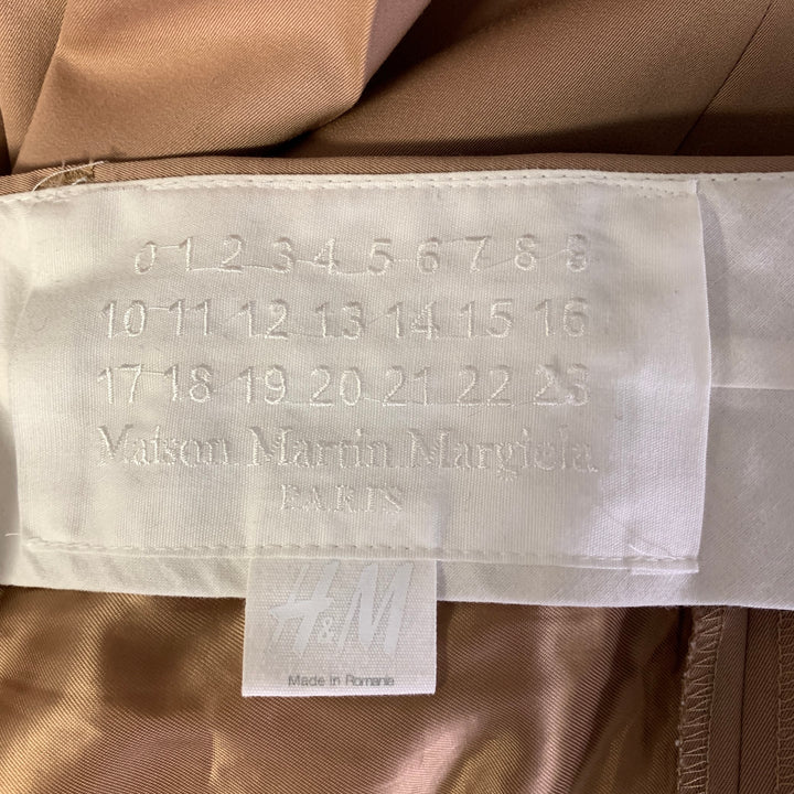 H & M MARGIELA Size 40 Camel Wool Notch Lapel Suit