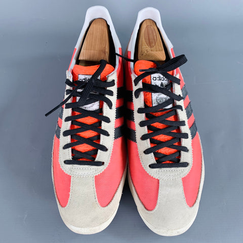 ADIDAS Size 10 SL 72 Orange Beige Mixed Materials Mesh Sneakers